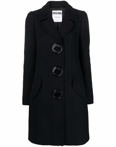 Однобортное пальто Moschino