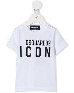 Футболка с короткими рукавами и принтом Icon Dsquared2 kids