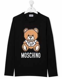 Футболка с длинными рукавами и принтом Teddy Bear Moschino kids