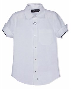 Рубашка с короткими рукавами и контрастной отделкой Lapin house