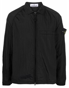 Рубашка на молнии с нашивкой Compass Stone island