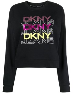 Укороченная толстовка с логотипом Dkny