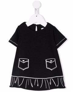 Платье с графичным принтом Emporio armani kids