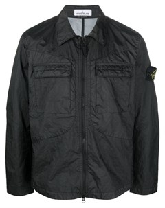 Рубашка на молнии с нашивкой Compass Stone island