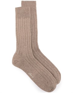 Кашемировые носки с логотипом Brioni