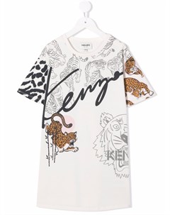 Платье с логотипом Kenzo kids