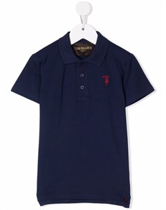 Рубашка поло с вышитым логотипом Trussardi junior