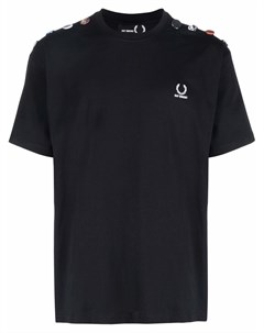 Футболка со значками Raf simons x fred perry