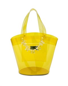 Simone rocha прозрачная сумка ведро flower один размер желтый Simone rocha