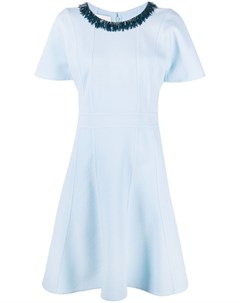 Шерстяное платье с кисточками Lanvin