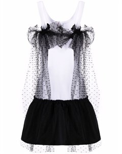 Платье с заниженной талией и бантом Red valentino