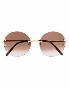 Солнцезащитные очки в круглой оправе Cartier eyewear