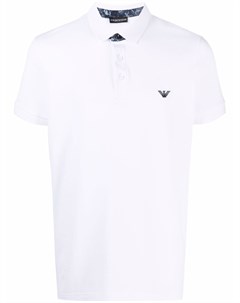 Рубашка поло с вышитым логотипом Emporio armani