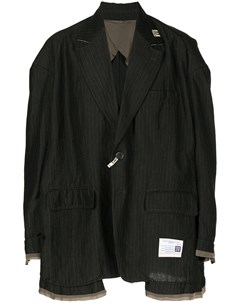 Деконструированный пиджак в тонкую полоску Maison mihara yasuhiro