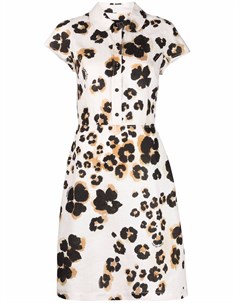 Льняное платье рубашка с леопардовым принтом Boutique moschino