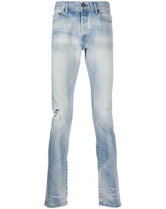 Узкие джинсы с эффектом потертости John elliott
