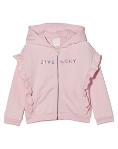 Худи на молнии с оборками Givenchy kids