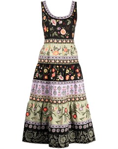 Платье миди Arya с цветочной вышивкой Alice+olivia