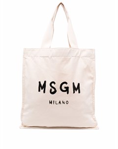 Сумка тоут с логотипом Msgm