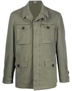 Куртка в стиле милитари с карманами Massimo alba