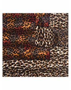 Шелковый платок 1980 х годов с леопардовым принтом Yves saint laurent pre-owned