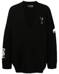 Джемпер с брошью Raf simons x fred perry