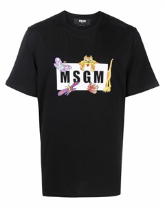 Футболка с логотипом Msgm