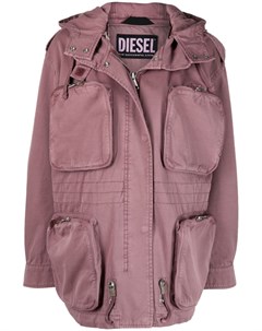 Куртка с капюшоном и карманами карго Diesel