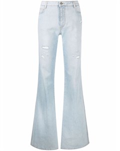 Широкие джинсы с кружевной вышивкой Ermanno scervino