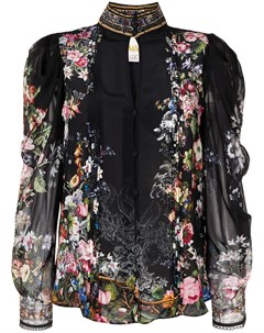 Шелковая блузка с цветочным принтом Camilla
