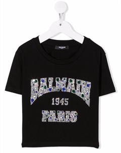 Футболка с логотипом Balmain kids