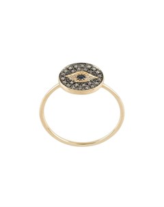 Кольцо Evil Eye Medallion из желтого золота с бриллиантами Sydney evan