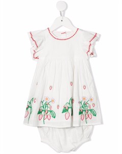 Платье мини с цветочной вышивкой Stella mccartney kids