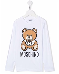 Футболка с длинными рукавами и принтом Teddy Bear Moschino kids