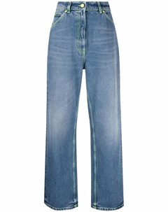 Широкие джинсы с эффектом потертости Msgm