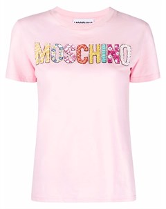 Футболка с пайетками Moschino