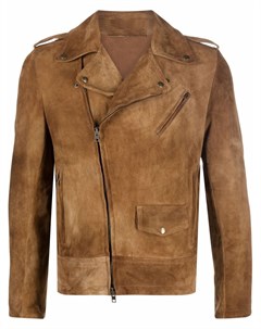 Байкерская куртка с контрастными вставками Salvatore santoro