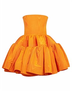 Расклешенное платье мини с открытыми плечами Oscar de la renta