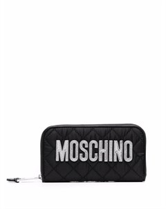 Стеганый кошелек с логотипом Moschino