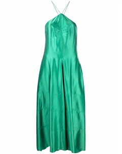 Платье асимметричного кроя с вырезом халтер No21