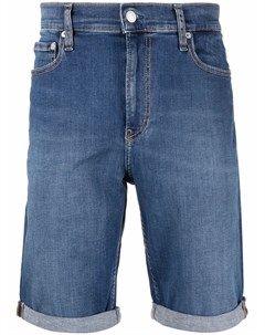Джинсовые шорты прямого кроя Calvin klein jeans