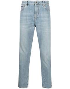 Укороченные джинсы прямого кроя Brunello cucinelli