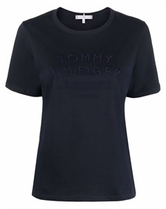 Футболка с вышитым логотипом Tommy hilfiger