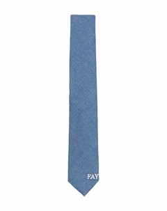Джинсовый галстук с вышитым логотипом Fay kids