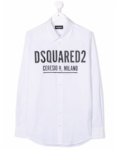 Рубашка с длинными рукавами и логотипом Dsquared2 kids