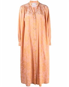 Жаккардовое платье рубашка с цветочным узором Forte forte