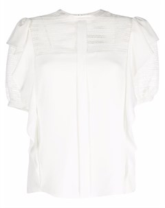 Блузка с короткими рукавами и оборками Twinset