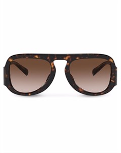 Солнцезащитные очки авиаторы черепаховой расцветки Dolce & gabbana eyewear