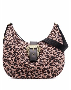 Большая сумка на плечо с леопардовым принтом Versace jeans couture