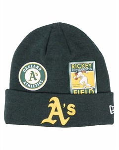 Шапка бини Oakland Athletics с нашивками New era cap